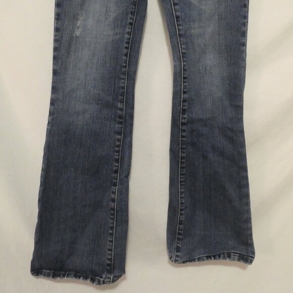 BABY BLUE JEANS | size 25 | Blue Distressed Denim Jeans - Picture 7 of 16